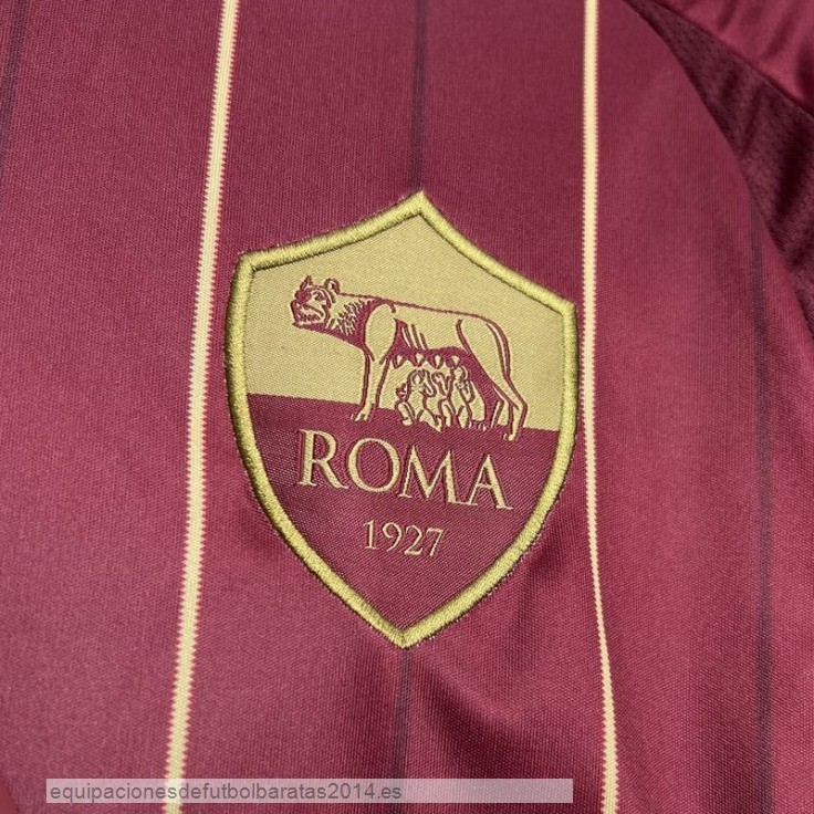 Nuevo Tailandia 1ª Camiseta As Roma 24/25 Rojo Baratas